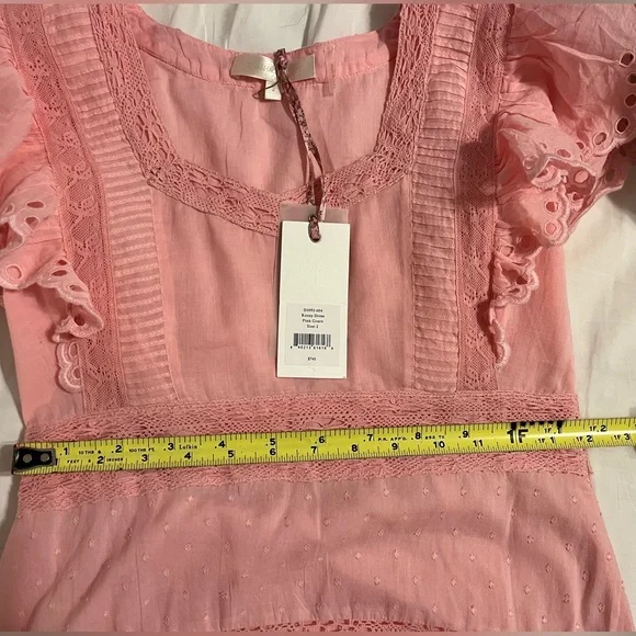 loveshackfancy rinny dress in color pink grace. - Picture 10 of 11